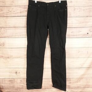 Levis 541 Jeans Mens 36x32 Black Athletic Taper Stretch Denim Pants